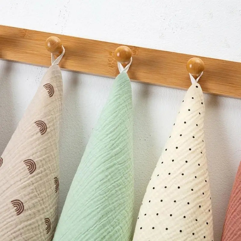 Soft Cotton Baby Washcloths – Absorbent Drool Bibs & Face Cloths