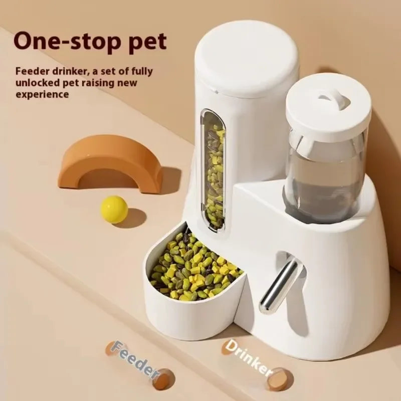 Hamster Water Feeder & Food Container for Small Animals