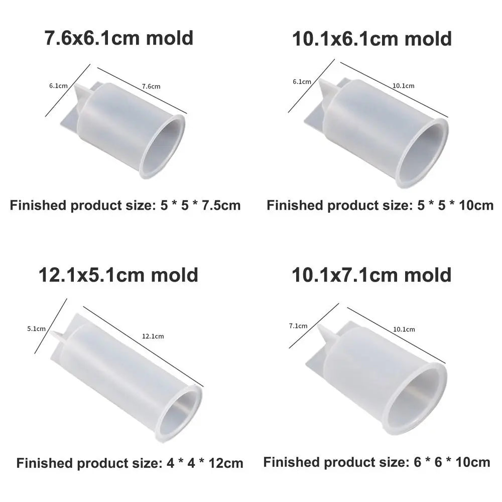Cylinder Silicone Candle Mold – DIY Wax, Resin & Soap Craft