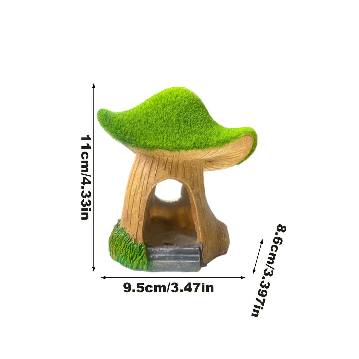 Aquarium Mushroom House Realistic Resin Aquarium Mushroom Shrimp Cave For Living Room Bedroom Study Room Restaurant Apartment Peaceful Pleasures Health and Wellness