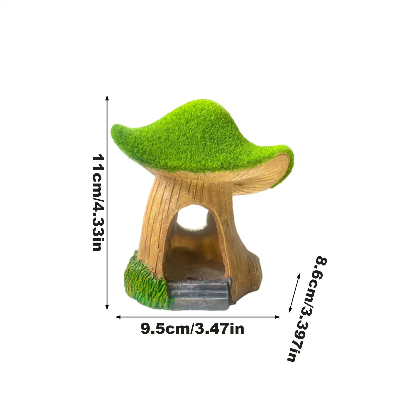 Aquarium Mushroom House Realistic Resin Aquarium Mushroom Shrimp Cave For Living Room Bedroom Study Room Restaurant Apartment Peaceful Pleasures Health and Wellness