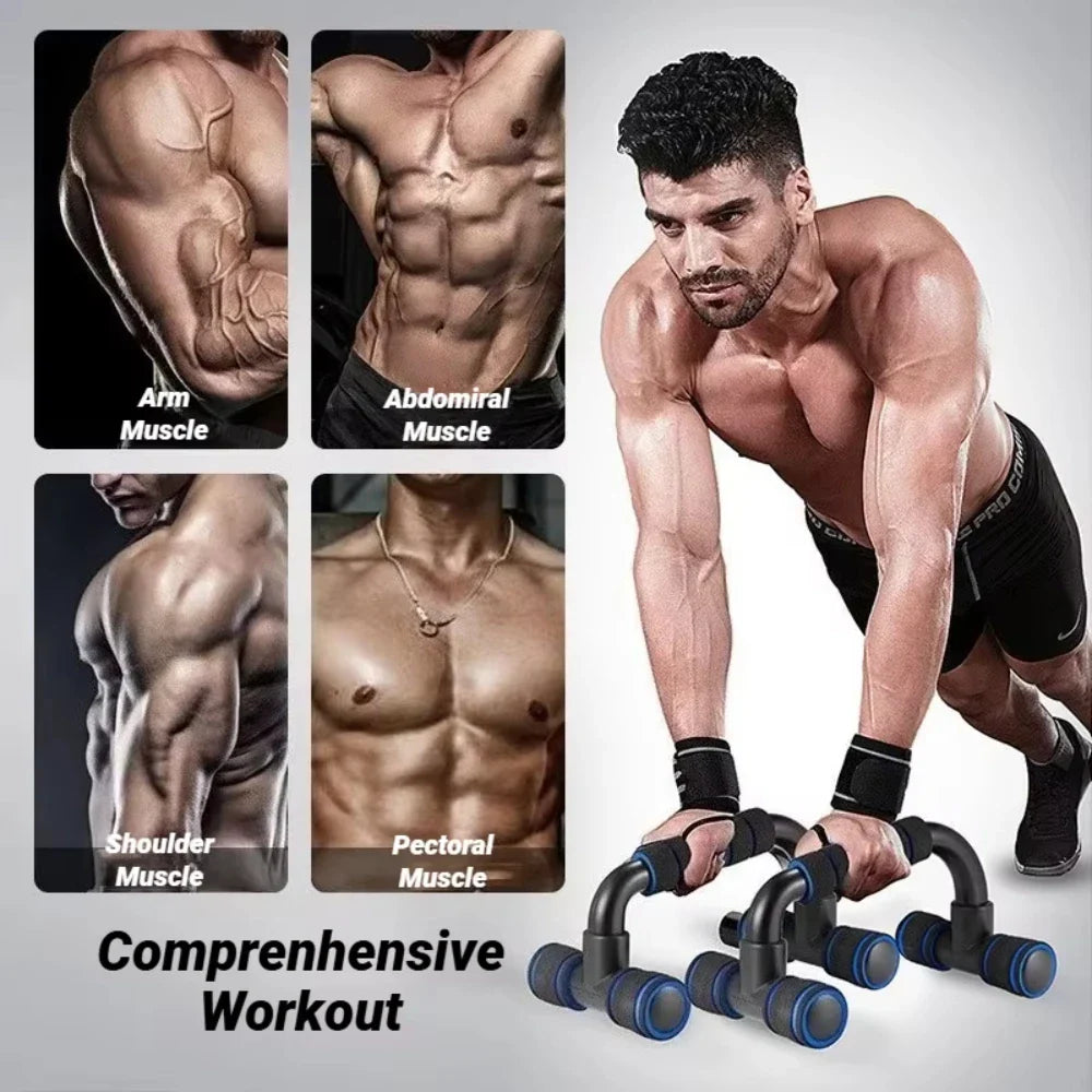 Non-Slip H-Shaped Push Up Bars – Chest & Arm Strength Trainer