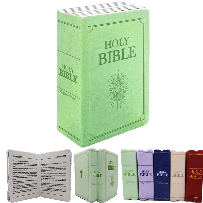 Bible Shaped Plush Pillow | Christian Decor & Gift 33×22cm
