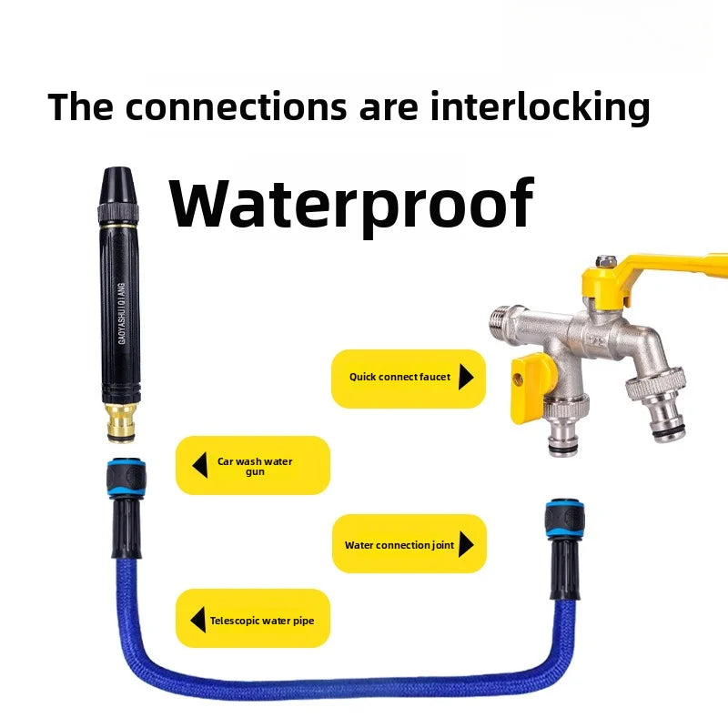 Adjustable High-Pressure Garden Hose Nozzle | Car Wash Sprinkler