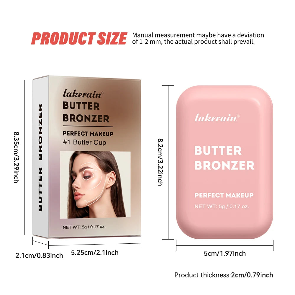 Single Color Butter Blush Matte Natural Cheek Tint Waterproof Face Contouring Cosmetics Blush Powder Face Soft Female Makeup Peaceful Pleasures Health and Wellness