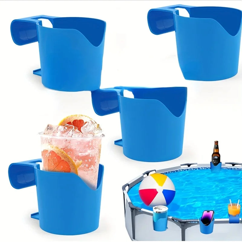 Poolside Cup Holder for Above Ground Pools – 30oz Capacity