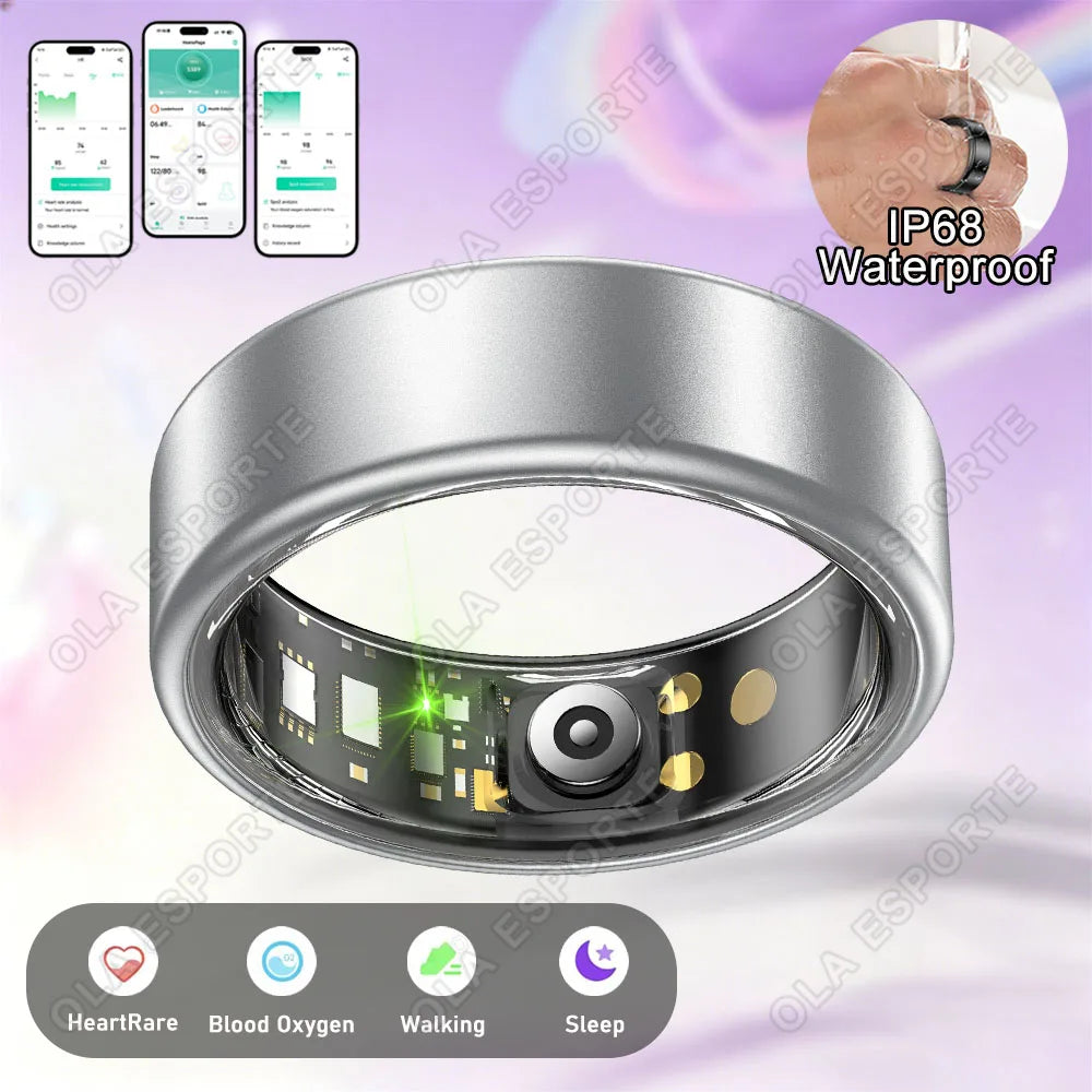 Smart Ring Heart Rate SpO₂ Sleep Tracker | 5ATM Waterproof