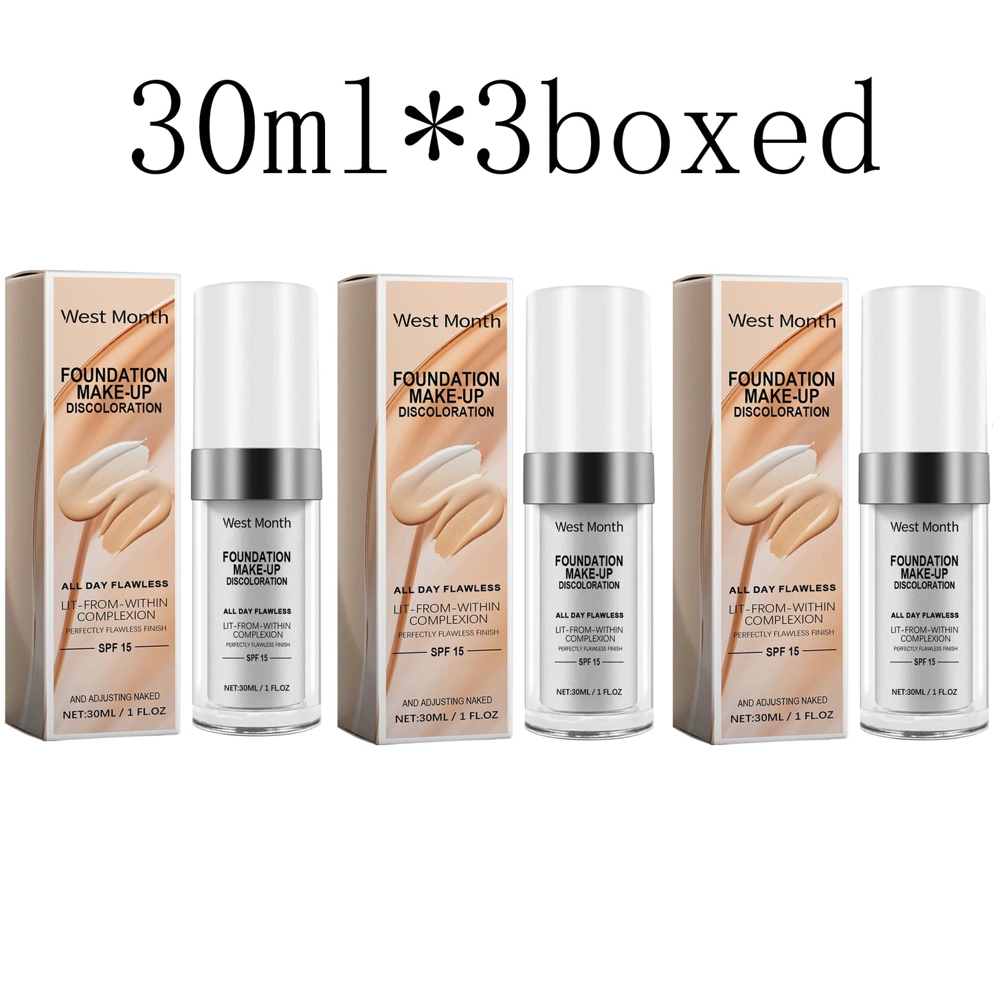 West Month Color Changing Foundation | Full Coverage, Matte, Waterproof