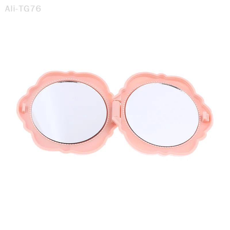 Retro Rose Double-Sided Compact Pocket Makeup Mirror