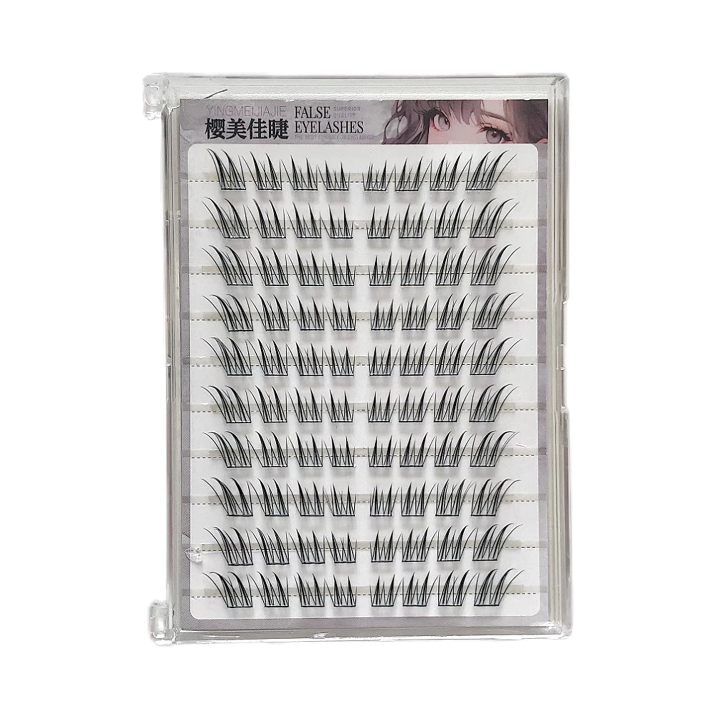 10 Rows Korean Girl Group Style False Eyelashes U Shape Wispy Idol Lashes Enlarge Eyes Natural Self Adhesive Eyelash Extension Peaceful Pleasures Health and Wellness 10 rows 2