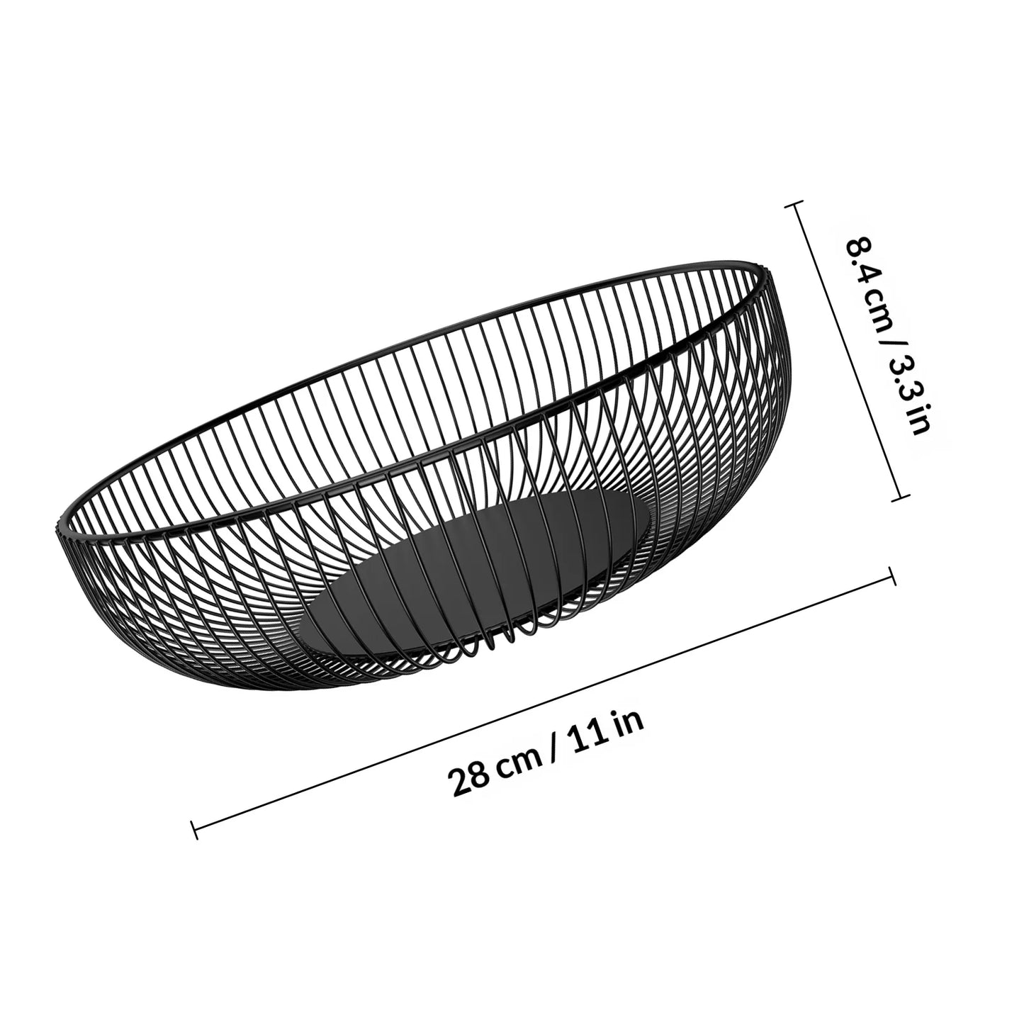 Stylish Iron Storage Basket Long-Lasting Heavy-Duty Fruit Holder for Kitchen Living Room Perfect for Desserts Fresh Produce Peaceful Pleasures Health and Wellness
