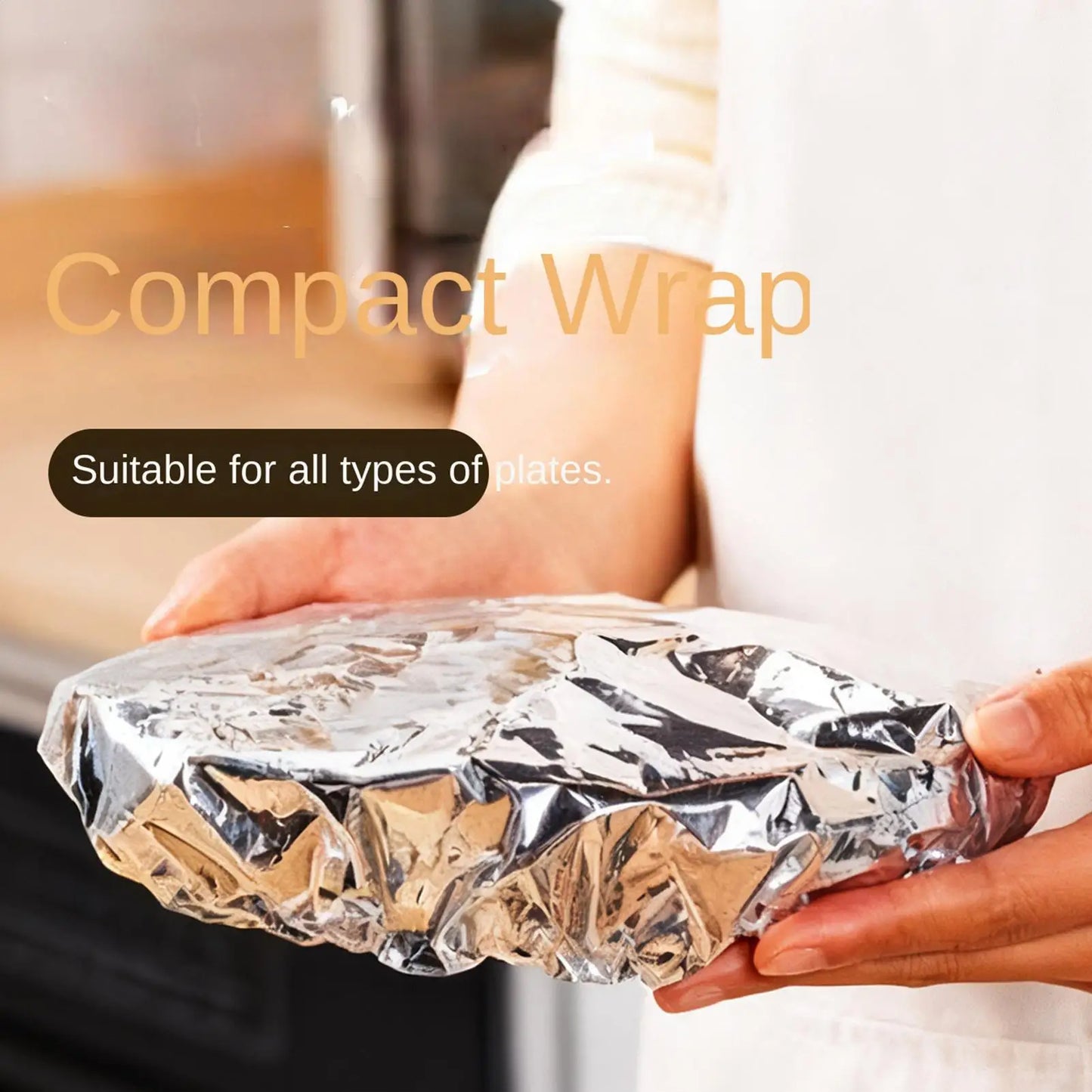 Reusable Aluminum Foil Food Covers 30-Pack | Heat-Retaining Lids