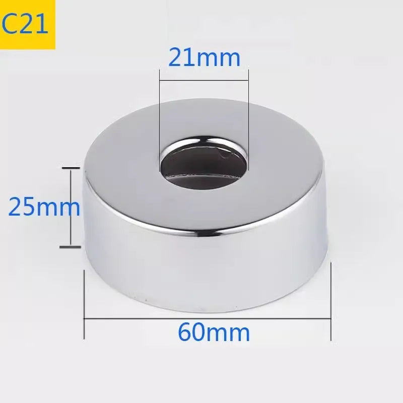2PCS Stainless Steel Faucet Pipe Decorative Cover 1/2" 3/4" 1"