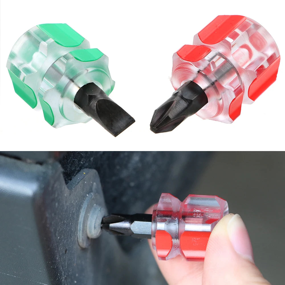 Mini Hand Tools Car Fender Repair Tools Slotted Screwdriver for Phillips Screwdriver Short Small Split Accessories Retrofit Kit Peaceful Pleasures Health and Wellness