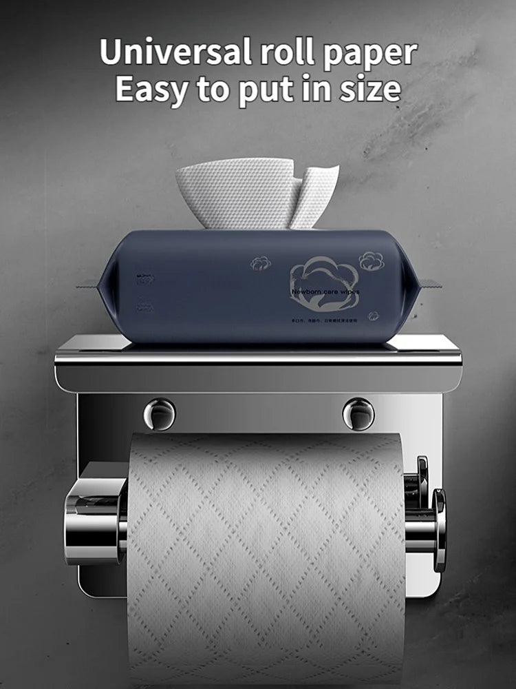 304 Stainless Steel Toilet Paper Holder | Waterproof Tissue Box