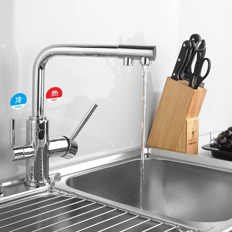 Hot & Cold Faucet Label Stickers – Acrylic Self-Adhesive Signs
