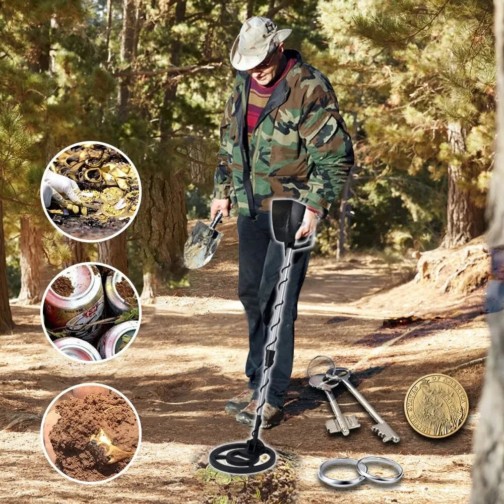 MD-4090 Metal Detector Underground Gold Detector High Accuracy Metal Finder Waterproof Search Coil Seeker Treasure Peaceful Pleasures Health and Wellness