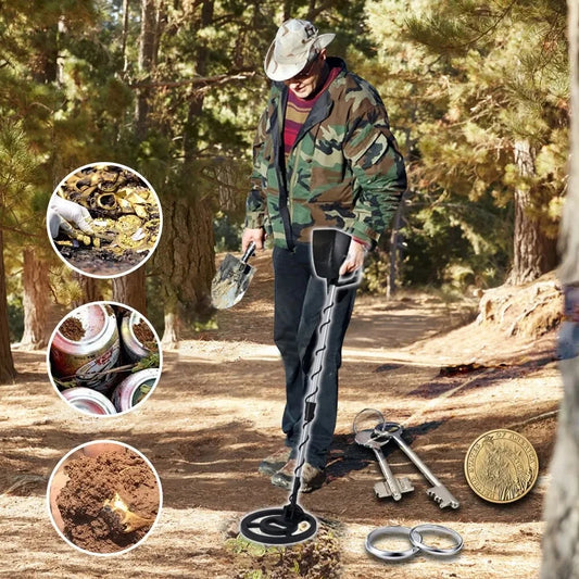 MD-4090 Metal Detector Underground Gold Detector High Accuracy Metal Finder Waterproof Search Coil Seeker Treasure Peaceful Pleasures Health and Wellness