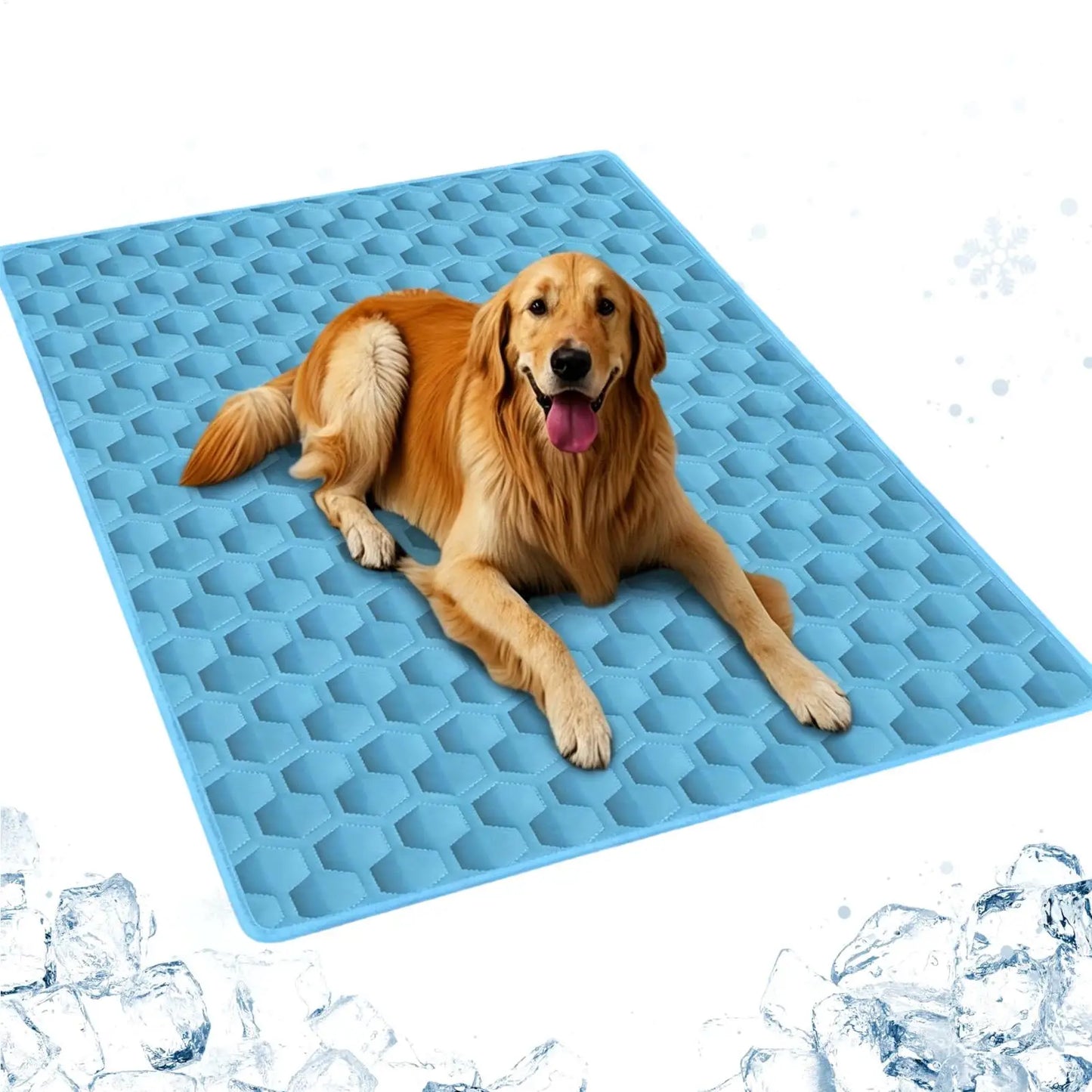Pet Cooling Mat for Dogs & Cats – Ice Silk, S–XXL Sizes