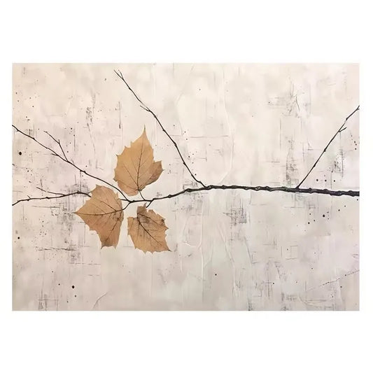 Abstract Autumn Leaves Hand-Painted Oil Painting on Canvas Hand-Painted Canvas Art Peaceful Pleasures Health and Wellness No frame 70cmx120cm