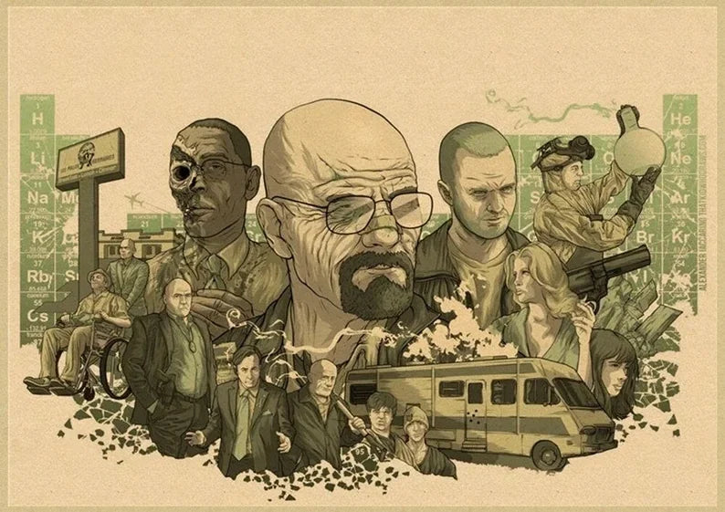 Breaking Bad Canvas Wall Art Poster | TV Series Home Decor