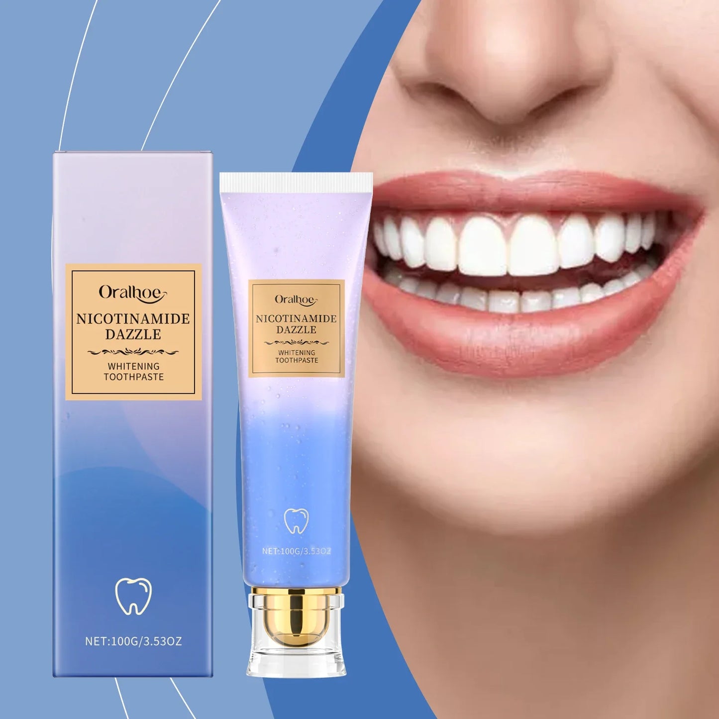 Oralhoe Niacinamide Whitening Toothpaste – Stain & Plaque Remover