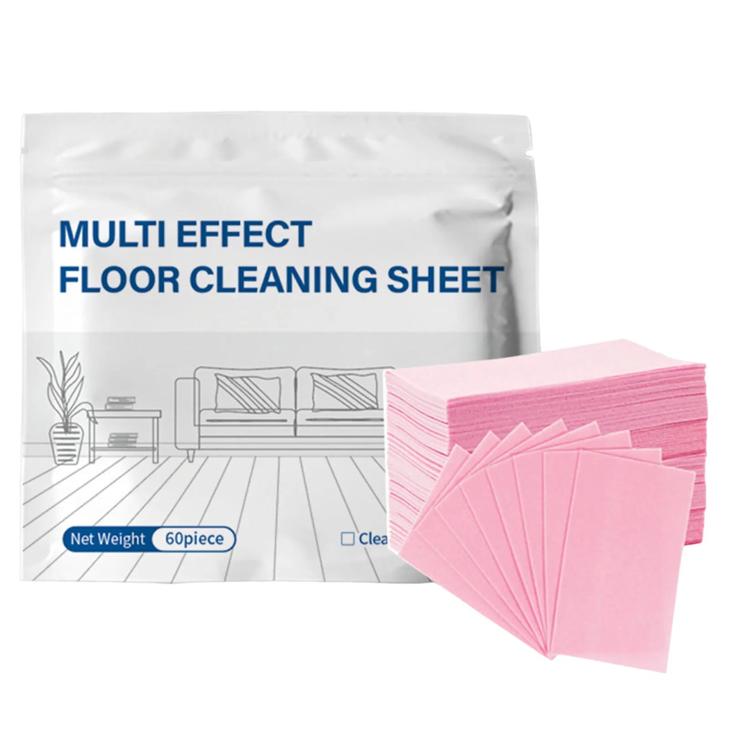 Disposable Home Floor Cleaner Multi-Functional Household Cleaning Sheet Scented Tile Brightening Clean Tablets for Tile Floors Peaceful Pleasures Health and Wellness Pink 10