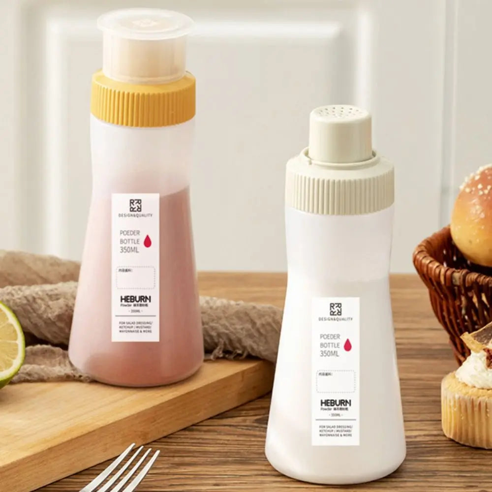 New 250/350ML Seasoning Bottle with Scale Moisture-proof BBQ Powder Bottle Clear Pepper Spice Jar Kitchen Tools Peaceful Pleasures Health and Wellness