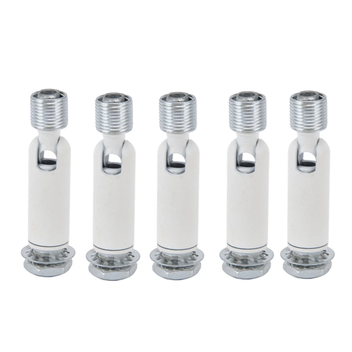 Sloped Ceiling Chandelier Adapter M10 External Gear 180° Adjustment Electroplating Sloped Ceiling Lamp Adapter for Peaceful Pleasures Health and Wellness White