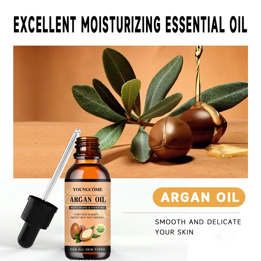 Moroccan Argan Oil Hair Serum – Frizz, Split End & Dry Hair Fix Argan Oil Hair Serum Peaceful Pleasures Health and Wellness