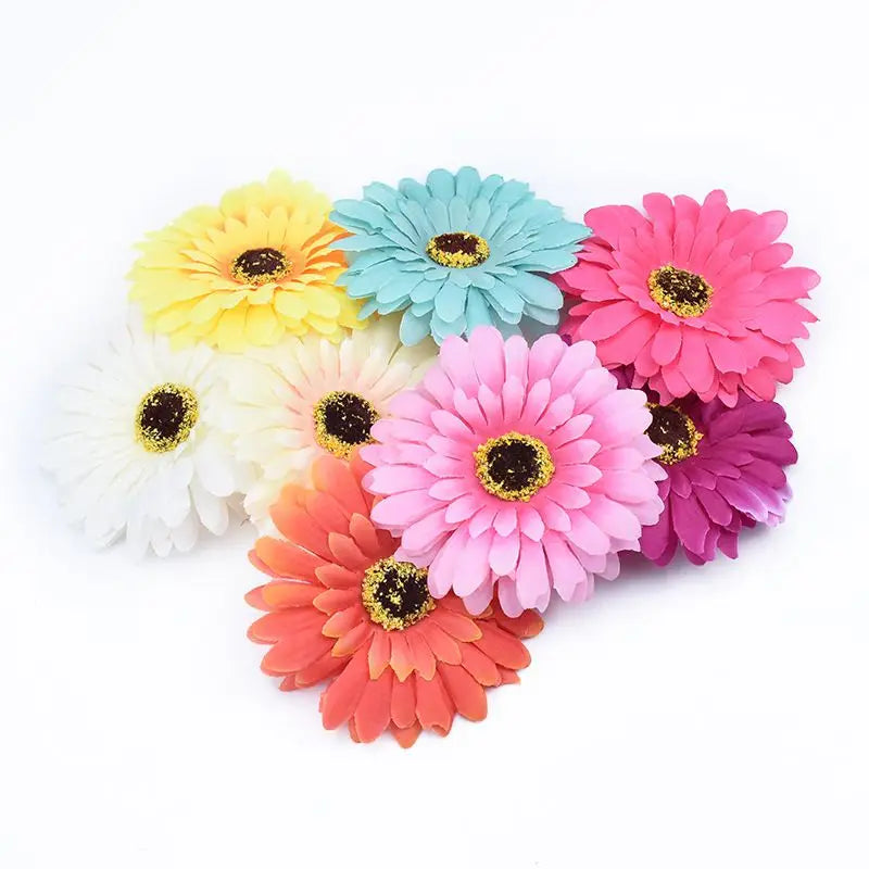 Silk Gerbera Artificial Flowers 10/20 Pcs – Wedding & Home Decor