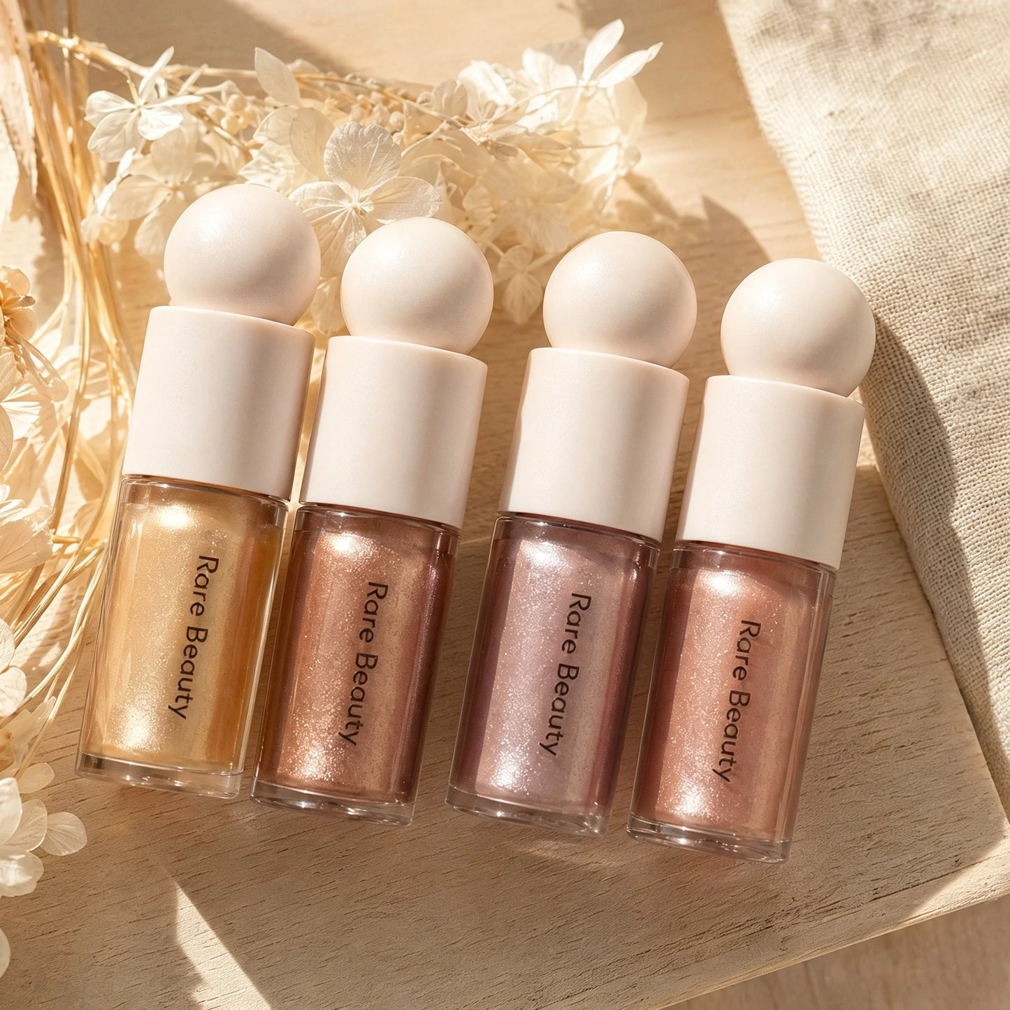 Rare Beauty Lip Oil, Liquid Highlighter & Blush Set