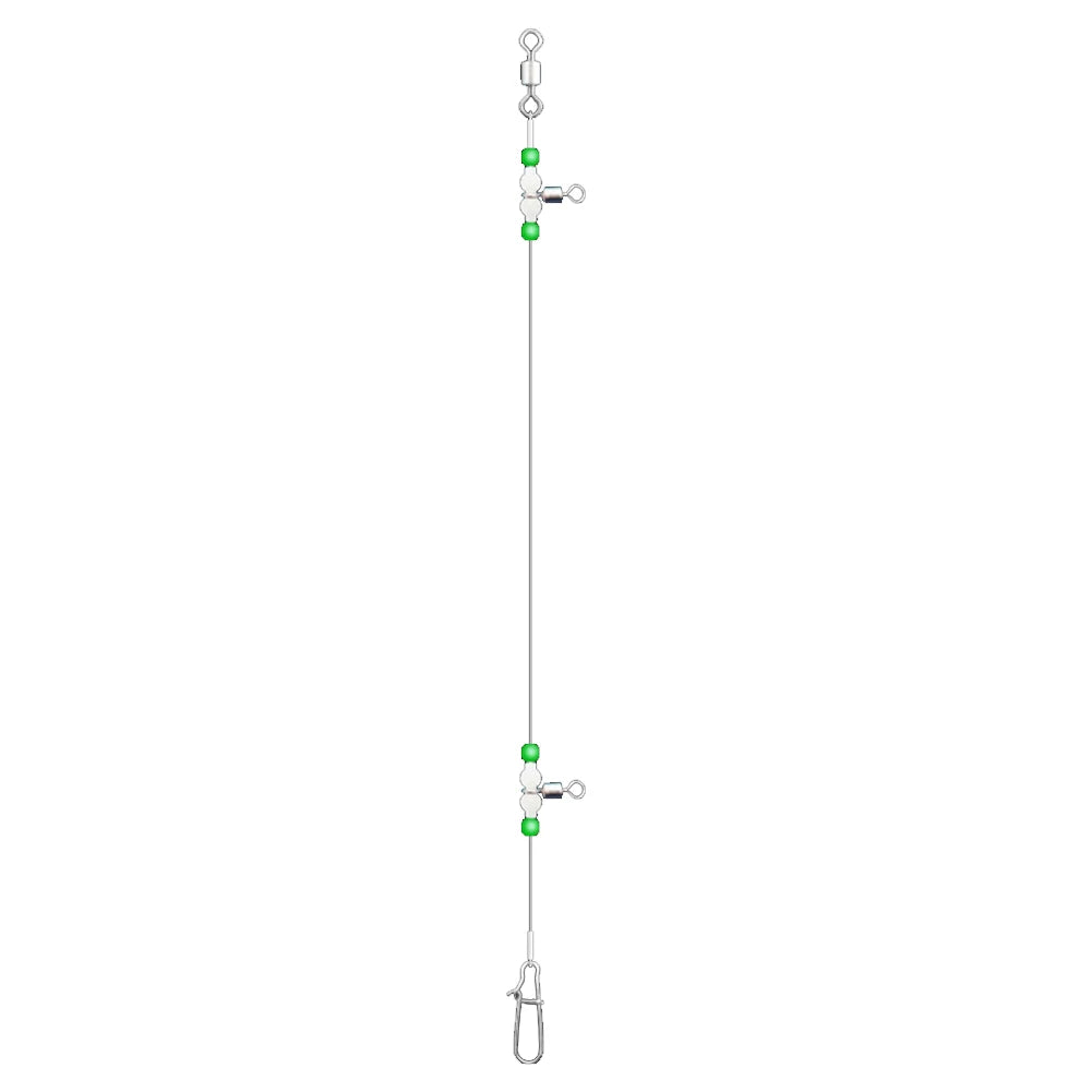 Night Glow Fishing Leaders – Luminous Swivel Snaps Saltwater & Freshwater Peaceful Pleasures Health and Wellness 110cm spain