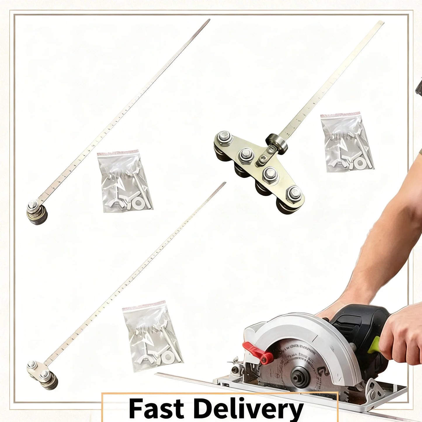 Circular Saw Guide Ruler – Bearing Positioning Woodworking Tool