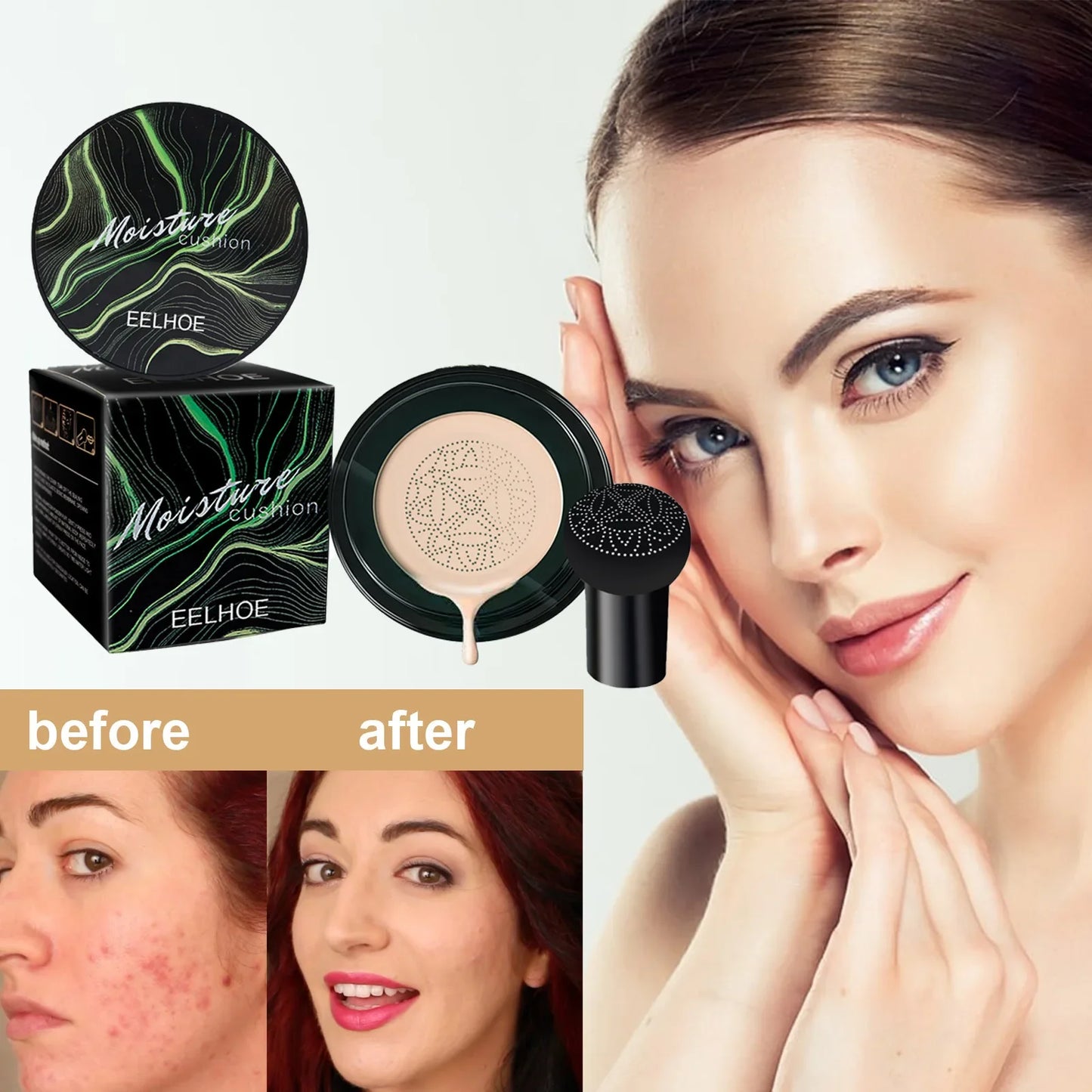 Air Cushion CC BB Cream Mushroom Head Concealer Foundation