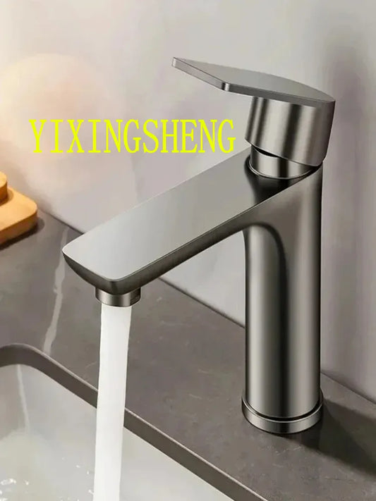 304 Stainless Steel Single Handle Bathroom Sink Faucet Basin Sink Faucet Peaceful Pleasures Health and Wellness