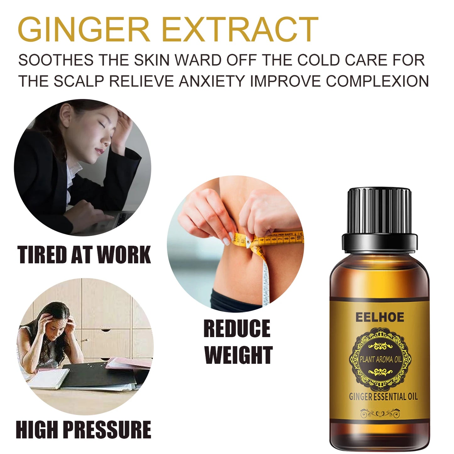 Ginger Essential Oil – Slimming Massage & Anti-Cellulite Oil Peaceful Pleasures Health and Wellness