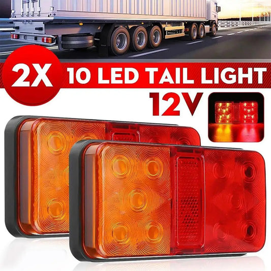12V/12-80V LED Truck Tail Lamp Taillight Turn Signal Indicator Stop Lamp Rear Brake Light For Car front / rear / left / right Peaceful Pleasures Health and Wellness