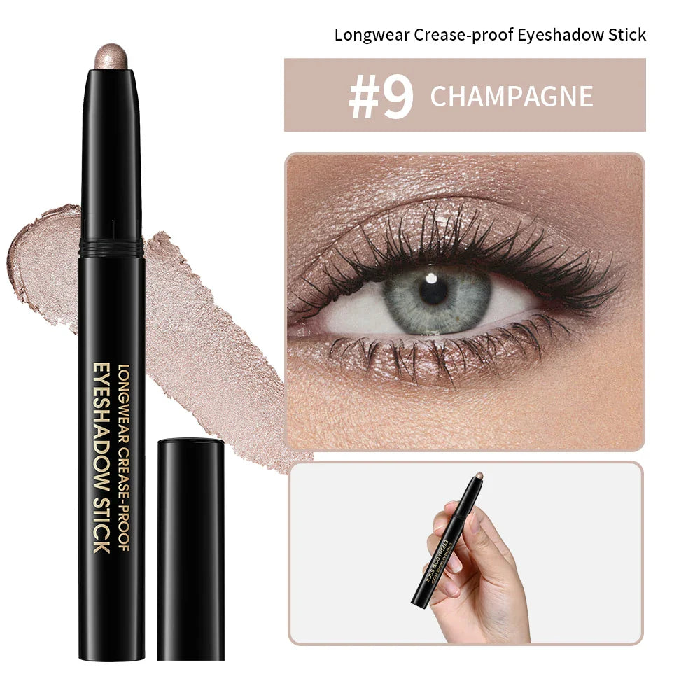 Pearlescent Glitter Eyeliner Pencil – 26 Shades, Waterproof