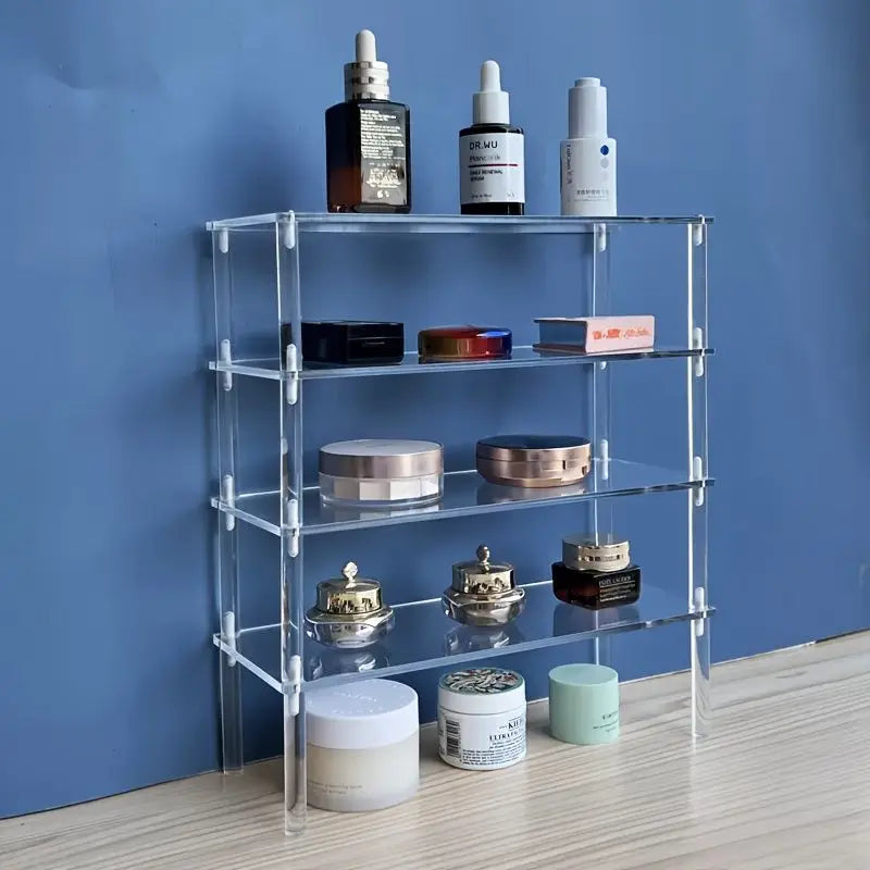 Clear Acrylic Display Stand Riser Rack – Figures, Perfume & Cupcake