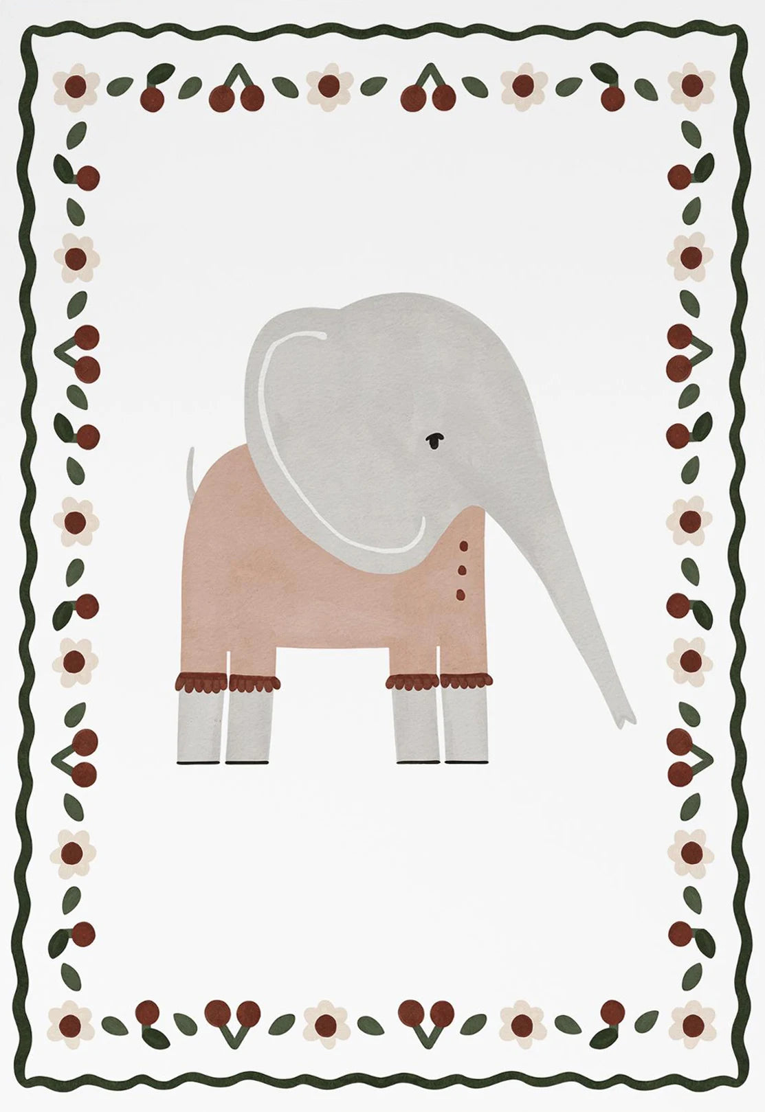 Boho Nursery Canvas Wall Art | Cute Animals Kids Room Decor