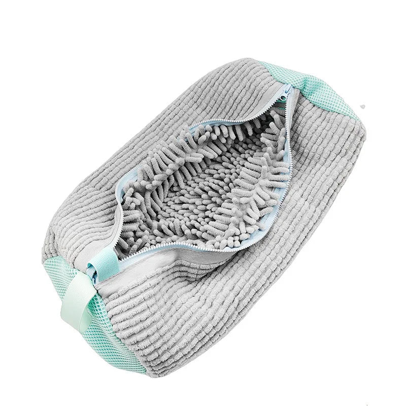 Machine Wash Shoe Bag – Anti-Deformation Laundry Protector Shoe Laundry Bag Peaceful Pleasures Health and Wellness Light Grey