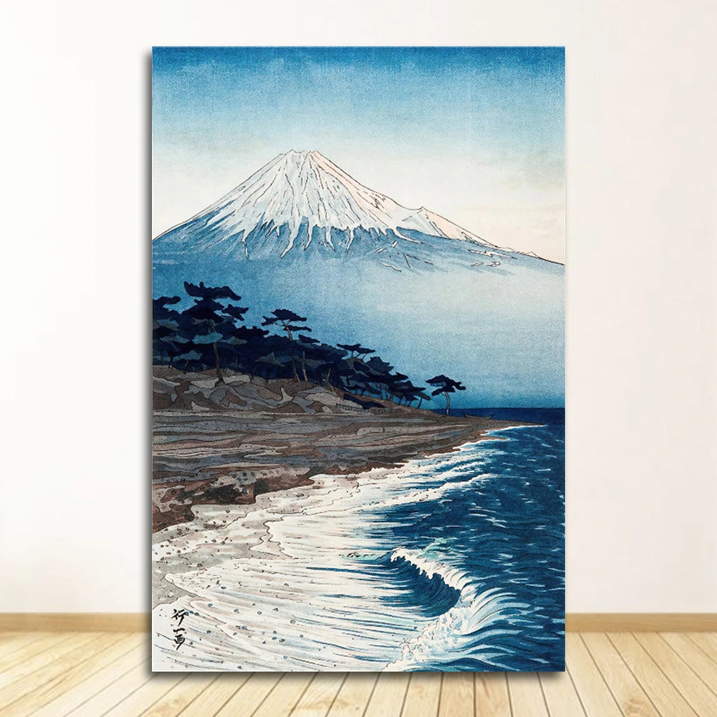 Pictures For Living Room Oriental Home Decor Vintage Japanese Landscape Poster Prints Wave Kanagawa Art Canvas Painting Wall Peaceful Pleasures Health and Wellness 1365XX02 20x30cm Unframed