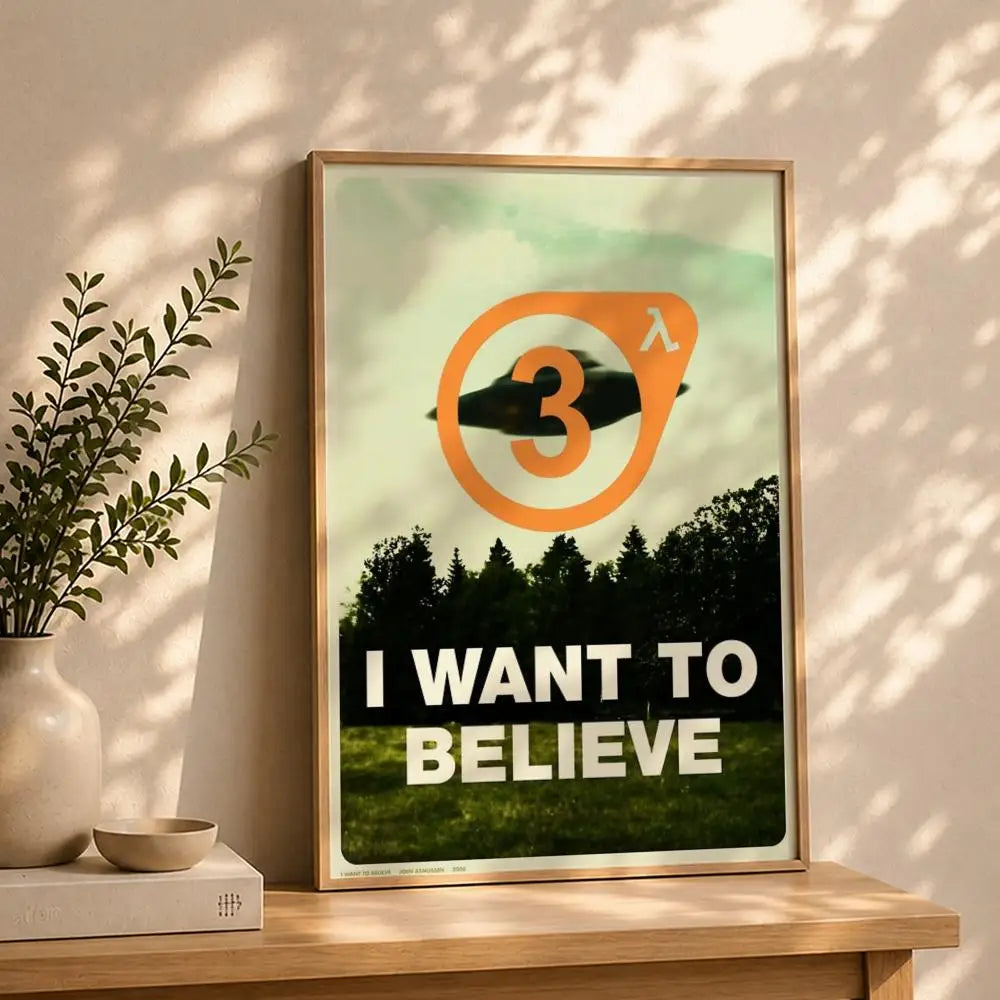 Half-Life 2 HD Self-Adhesive Waterproof Gaming Poster Wall Art Gaming Wall Poster Peaceful Pleasures Health and Wellness White1 15X20cmNoframe