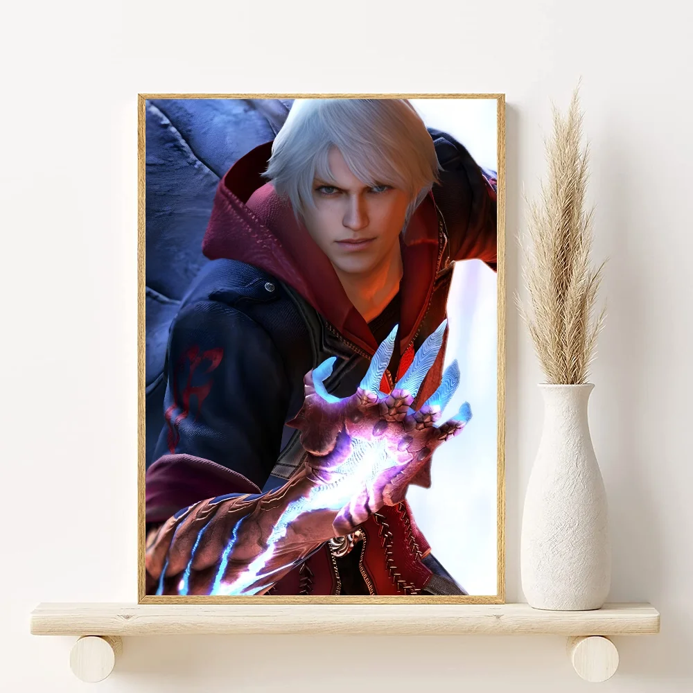 Devil May Cry Anime Poster HD Waterproof PVC Wall Art Decor Anime Wall Poster Peaceful Pleasures Health and Wellness