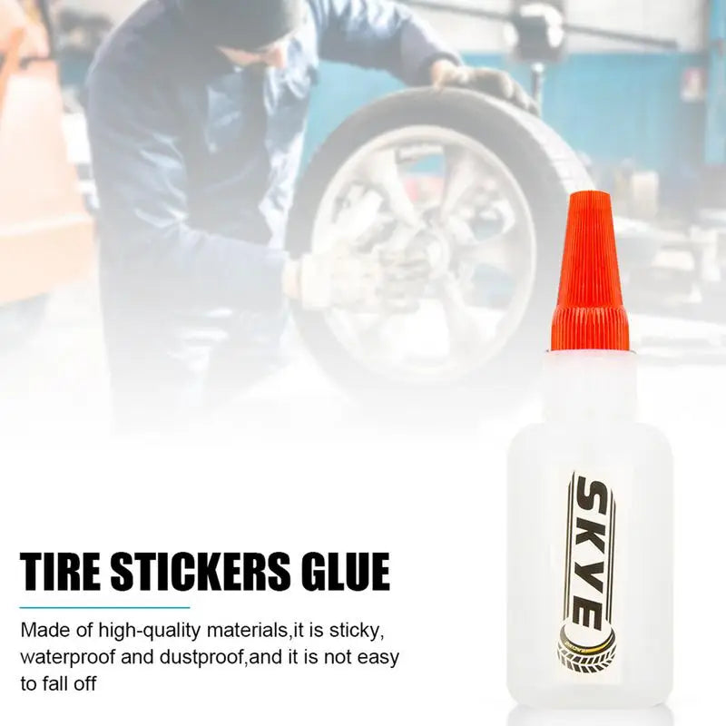 40ml 3D Tire Sticker Glue Car Waterproof Tire Letter Sticky Stickers Special Glue Tire Sticker Glue Rubber Dustproof Adhesive Peaceful Pleasures Health and Wellness