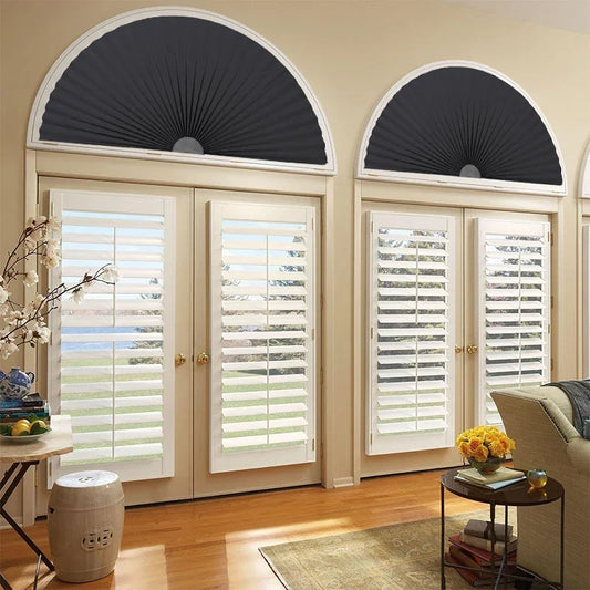 Self-Adhesive Pleated Blinds | Half Blackout Window Shades Pleated Window Blinds Peaceful Pleasures Health and Wellness