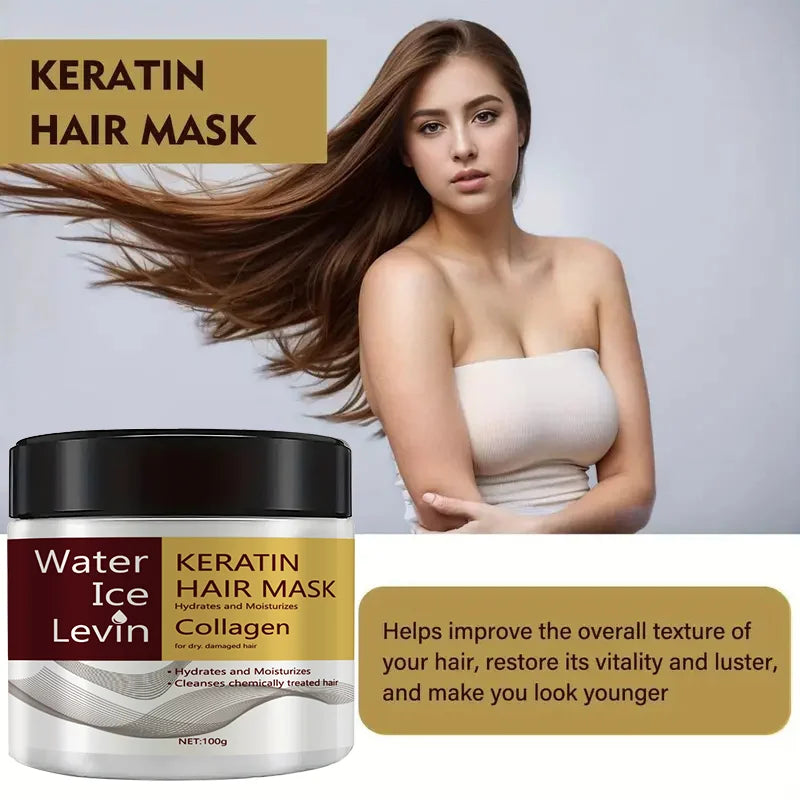 Keratin Collagen Hair Mask – Smoothing Moisturizing Conditioner
