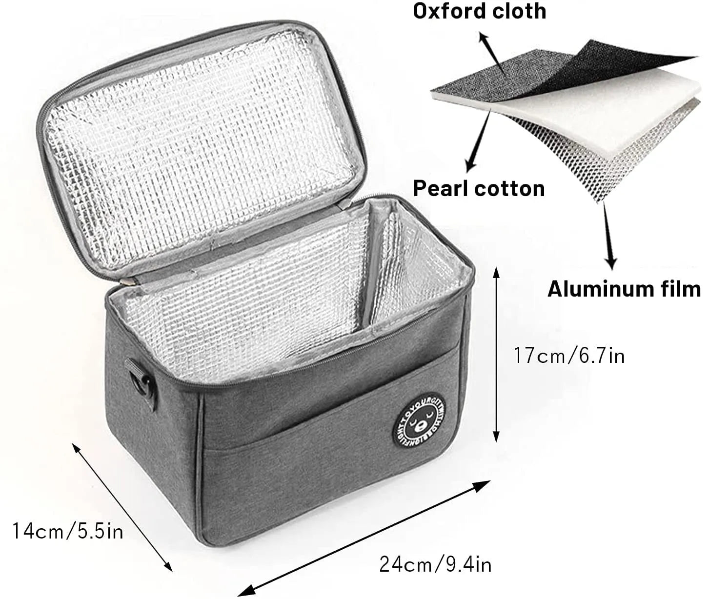 Portable Picnic Bag Thermal Insulated Lunch Box Tote Cooler Handbag Waterproof Backpack Bento Pouch School Food Storage Bags Peaceful Pleasures Health and Wellness