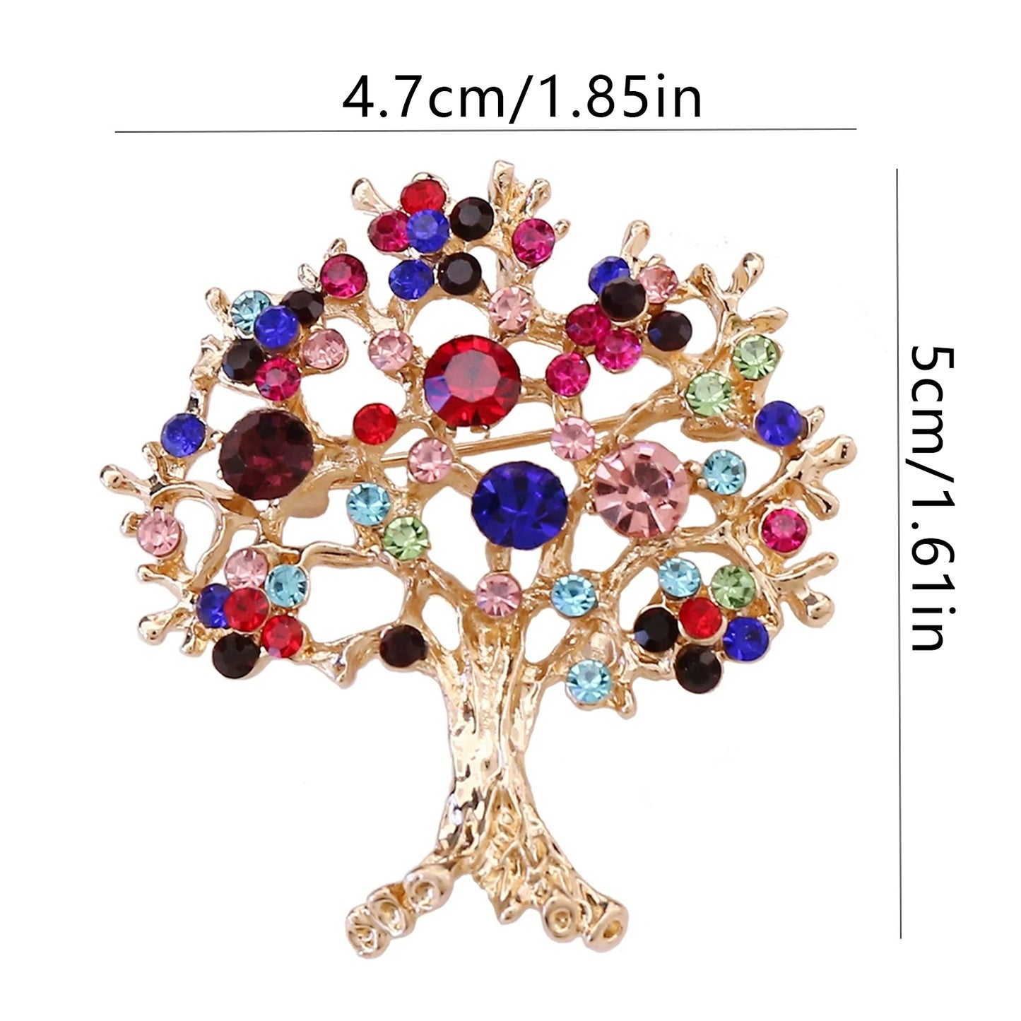 Santa Claus Christmas Tree Brooch Vintage Alloy Pin Badge for Clothes Hats Bags Christmas Party Decorations Peaceful Pleasures Health and Wellness Xz008